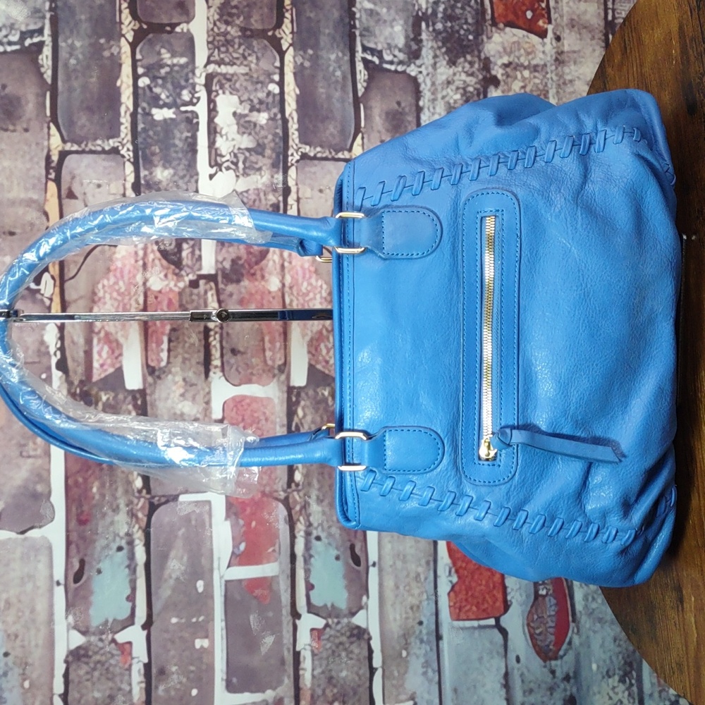 Isabella Fiore Leather Embroidery Convertible Satchel/Shoulder Bag - Picture 5 of 15
